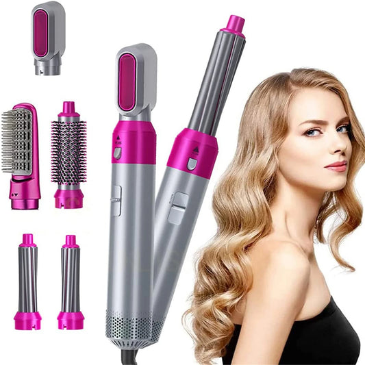 Con Nuestro Secador 5 en 1  💖 ¡Transforma tu Cabello sin Salir de Casa!